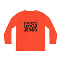 This Boy Loves Jesus Youth Long Sleeve Tshirt