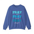 Pray On It Women's Relaxed Sweatshirt (Teals Logo) - Sweet Baby Jeez Teez