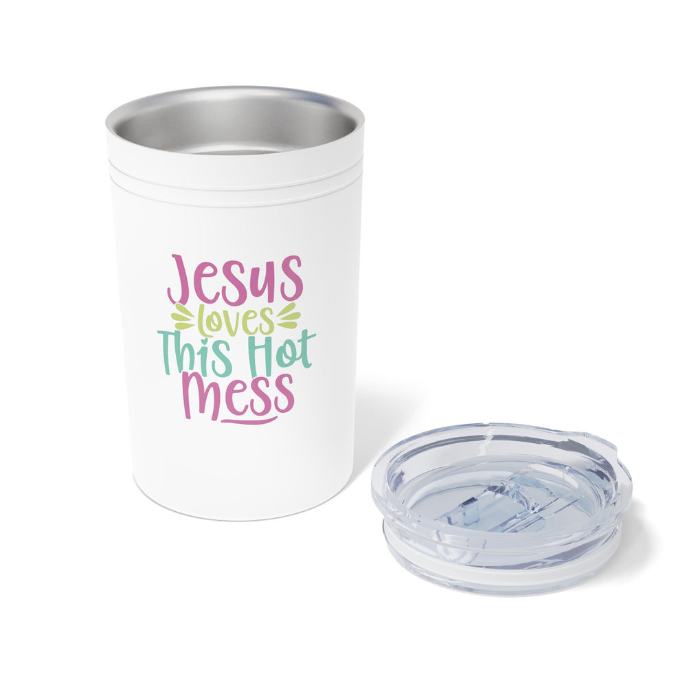 Hot Mess Vacuum Insulated Tumbler (Multi Logo) - Sweet Baby Jeez Teez