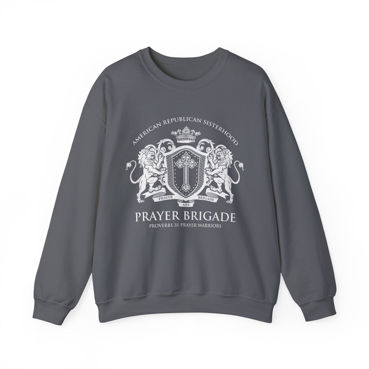 ARS Prayer Brigade Unisex Sweatshirt (Light Gray with Light Gray Logo)