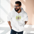 ARS Prayer Brigade Unisex Zip Hoodie (White with Green/Purple Logo)