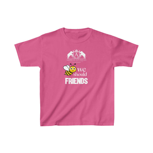 Bee Friends Girl's T-Shirt | Girl's Cartoon Tee | Sweet Baby Jeez Teez