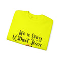 Life is Scary Women's Relaxed Sweatshirt - Sweet Baby Jeez Teez