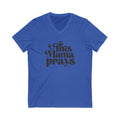 This Mama Women's Relaxed V-Neck Tshirt (Black Logo) - Sweet Baby Jeez Teez