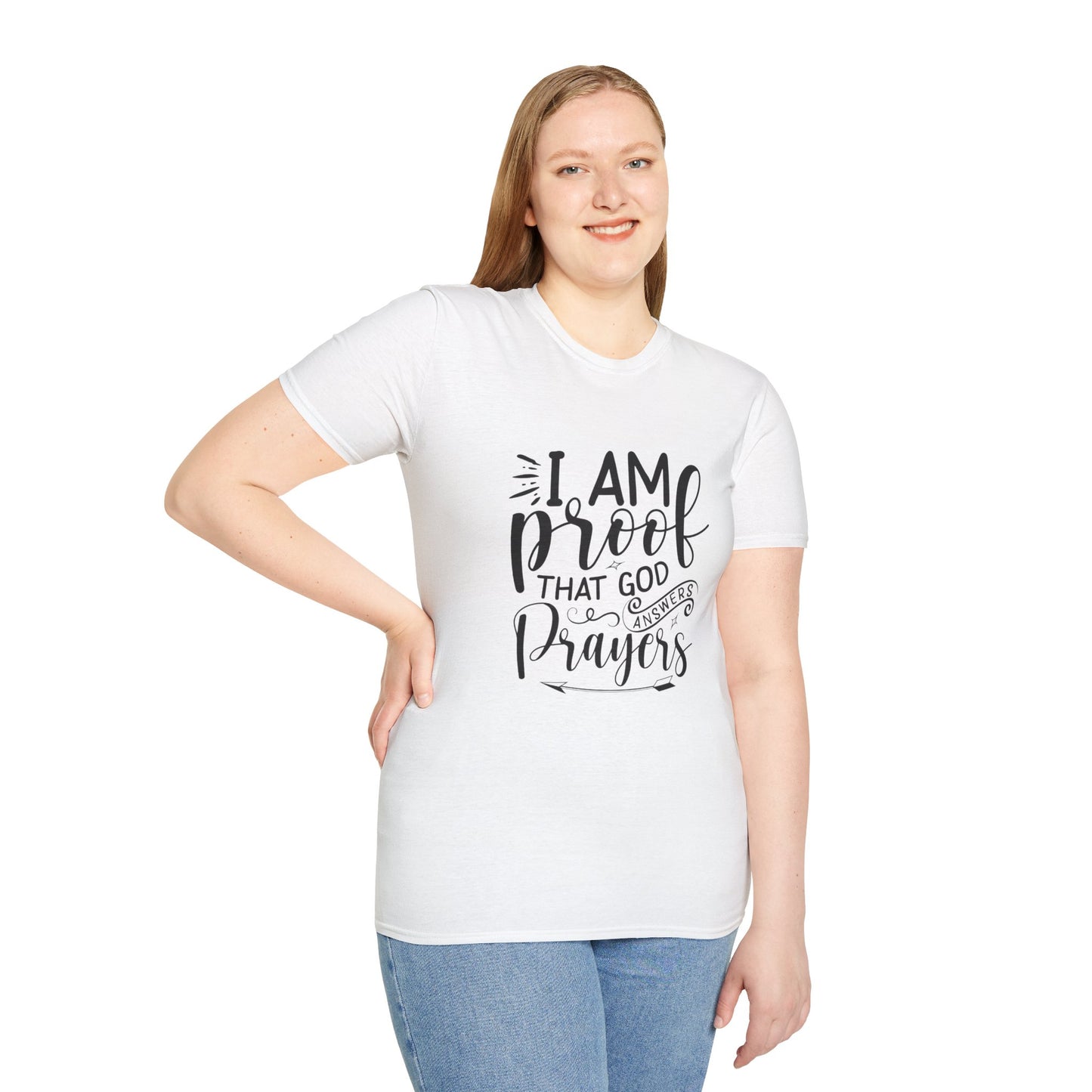 I am Proof Women's Relaxed/Plus Tshirt (Black Logo)