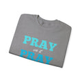 Pray On It Women's Relaxed Sweatshirt (Teals Logo) - Sweet Baby Jeez Teez