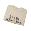 Life is Scary Women's Relaxed Sweatshirt - Sweet Baby Jeez Teez