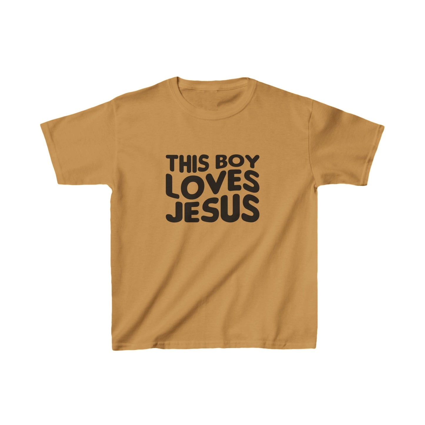 This Boy Loves Jesus Kid's Tshirt