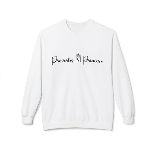 Proverbs 31 Princess Women's Relaxed Sweatshirt (Black Logo)