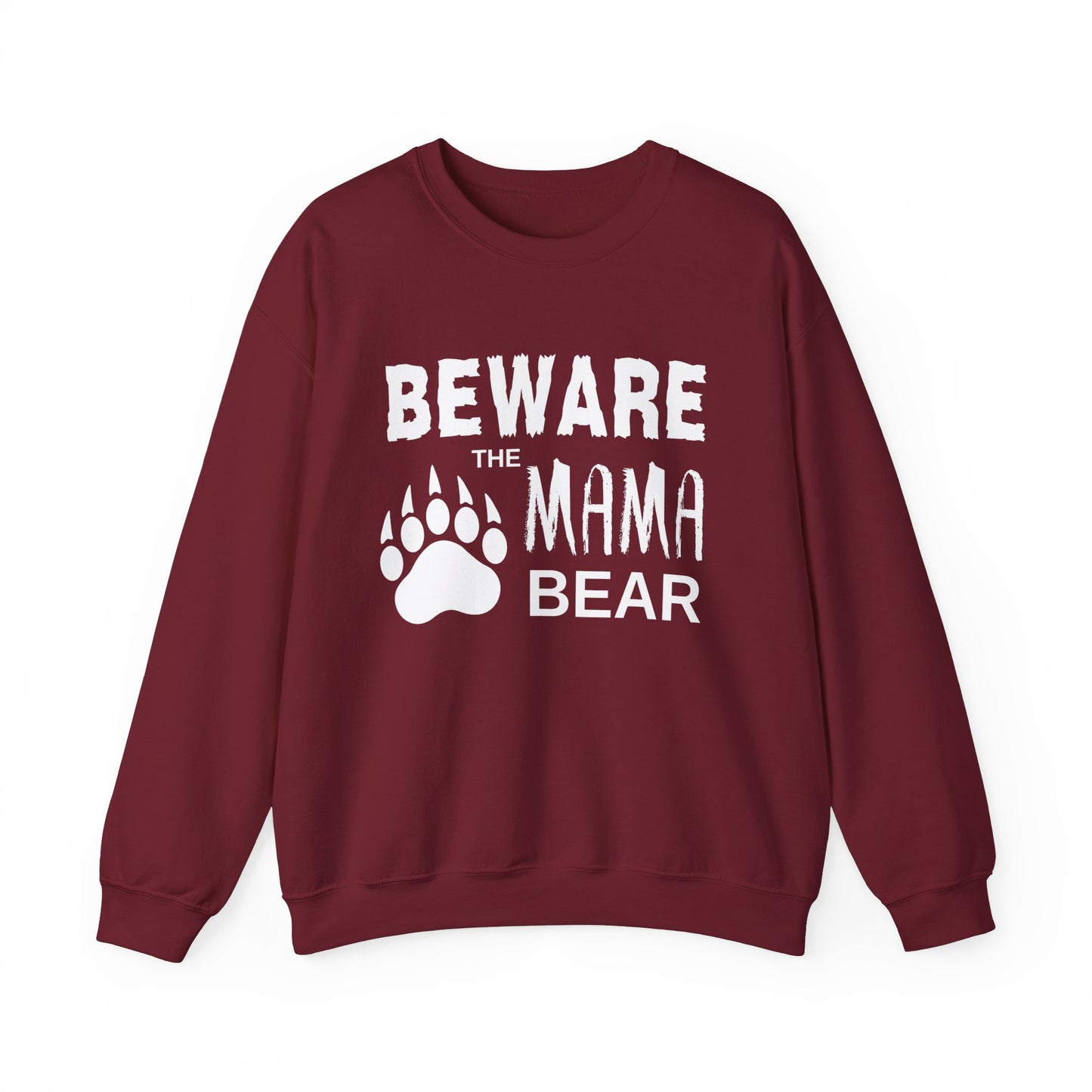 Mama Bear Women's Relaxed Sweatshirt (White Logo)