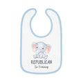 R in Training Baby Bib (Cartoon Logo) - Sweet Baby Jeez Teez