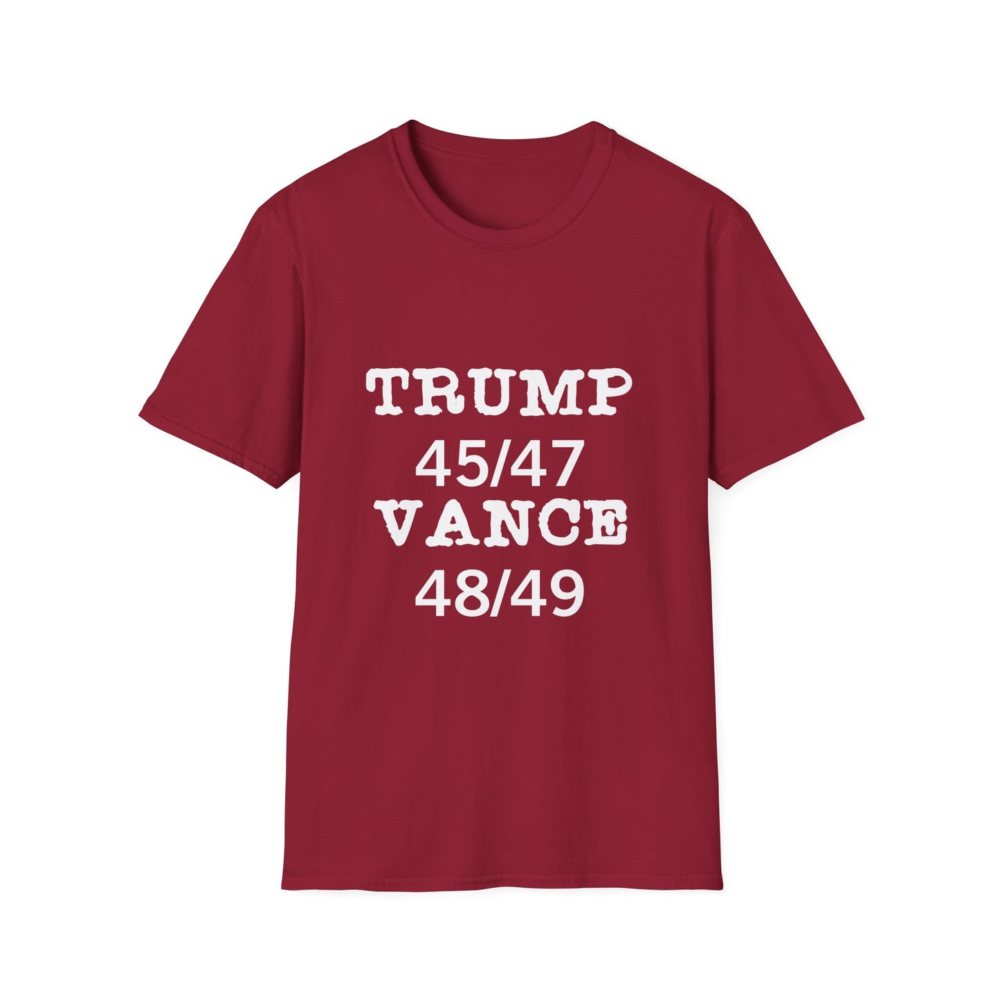 Trump/Vance Men's Tshirt (White Logo) - Sweet Baby Jeez Teez