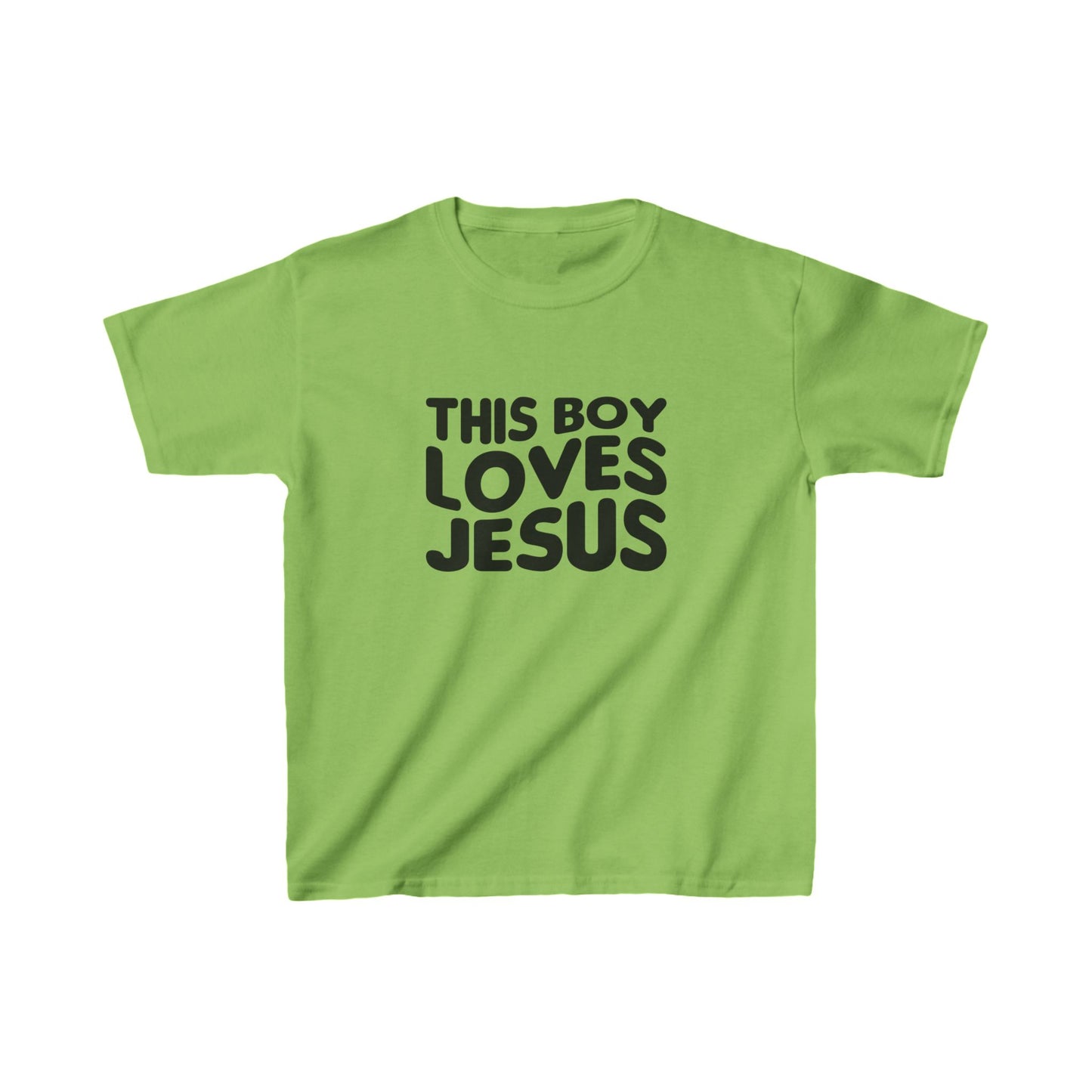 This Boy Loves Jesus Kid's Tshirt