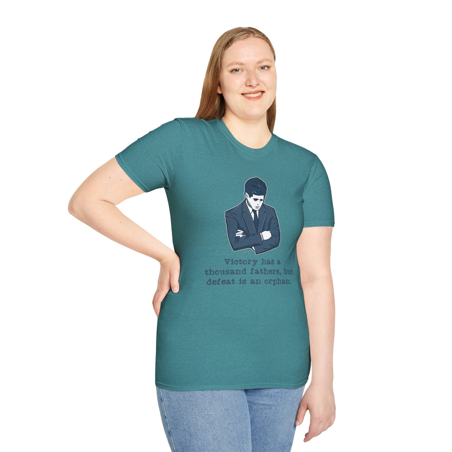 JFK Thousand Fathers Women's Relaxed/Plus Tshirt (IW Blues Logo) - Sweet Baby Jeez Teez