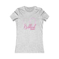 Biblical Babe Women's Fitted Tshirt (Pink Heart Logo) - Sweet Baby Jeez Teez