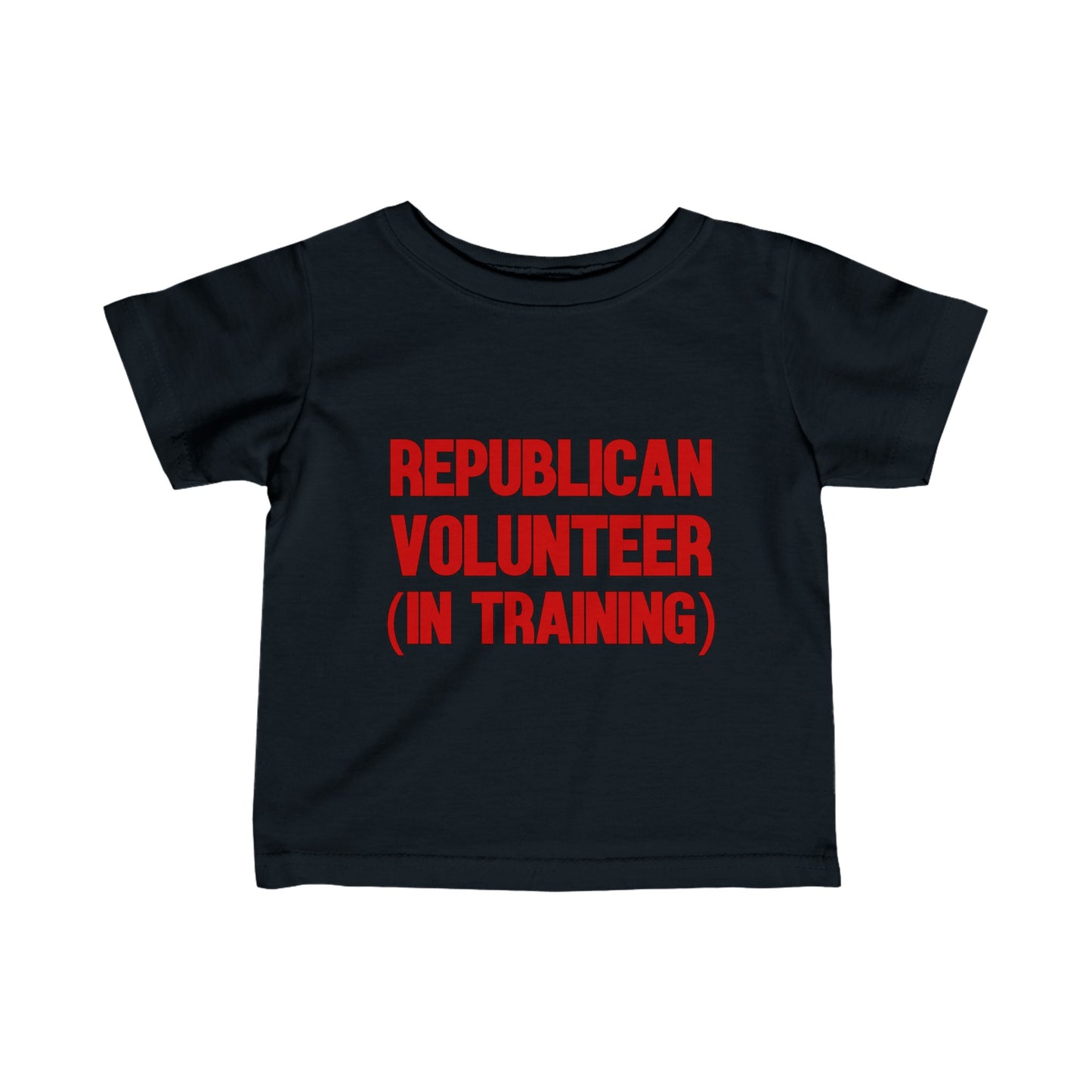 Republican Volunteer Unisex Toddler Tshirt (Red Logo) - Sweet Baby Jeez Teez