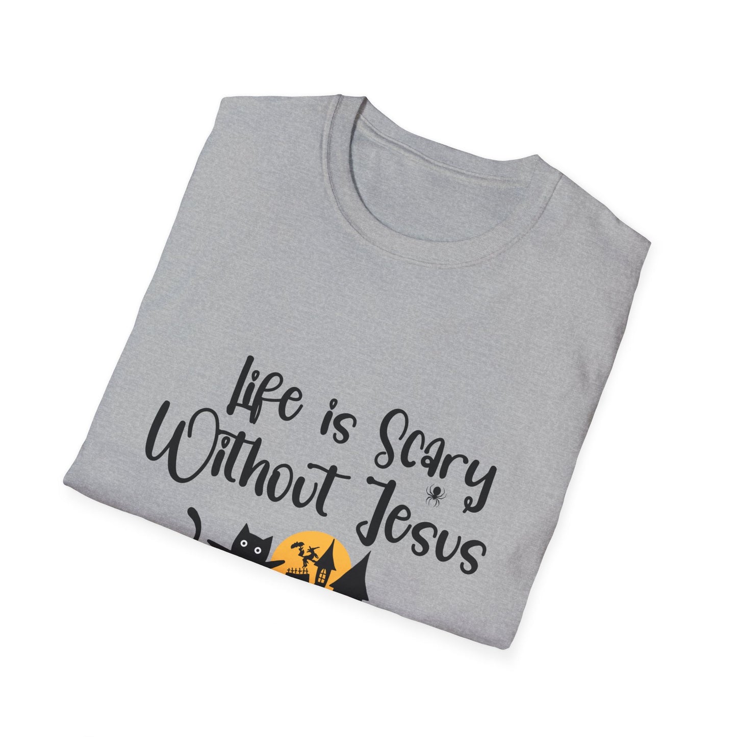 Life is Scary Men's Tshirt - Sweet Baby Jeez Teez