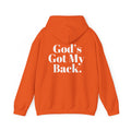 God's Got My Back Men's Hoodie (White Logo)