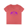 ARS Logo Women's  V-Neck T-Shirt (ARS - Hot Pink Logo)