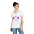 ARS Logo Women's  V-Neck T-Shirt (ARS - Hot Pink Logo)