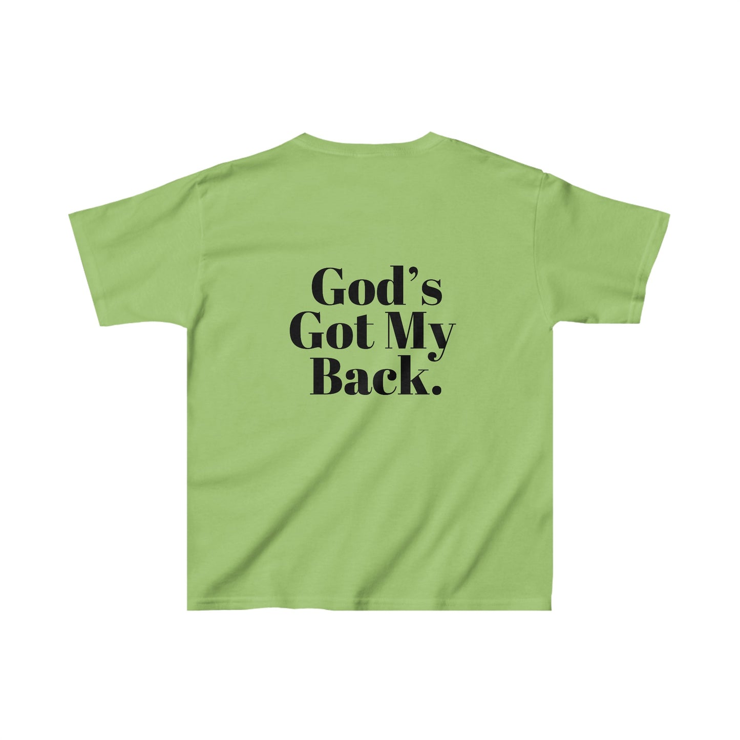 God's Got My Back Girls Tshirt (Black Logo)
