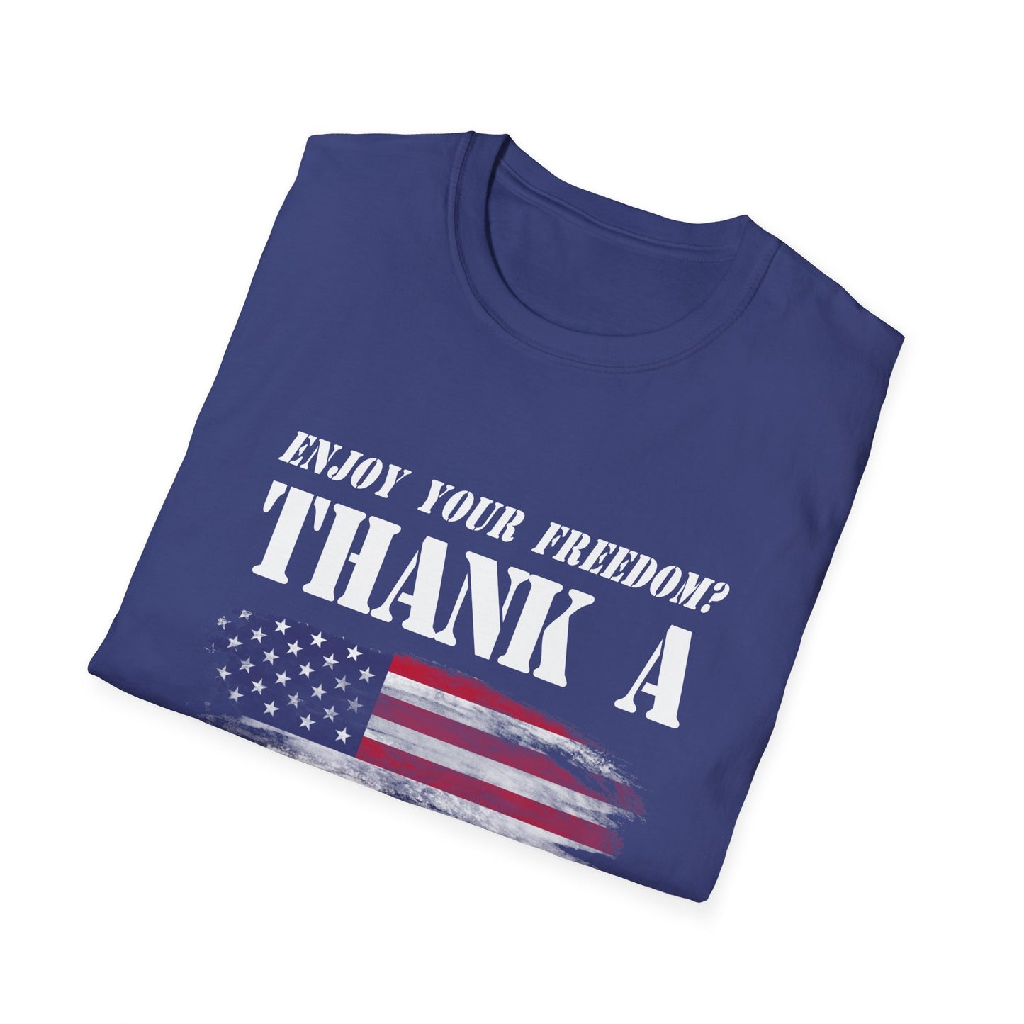 Enjoy Your Freedom Men's Tshirt (MM Flag Logo) - Sweet Baby Jeez Teez