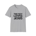 This Boy Loves Jesus Men's Tshirt