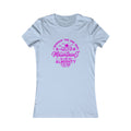 Mountains Women's Fitted Tshirt (Hot Pink Logo)