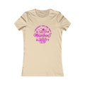 Mountains Women's Fitted Tshirt (Hot Pink Logo)