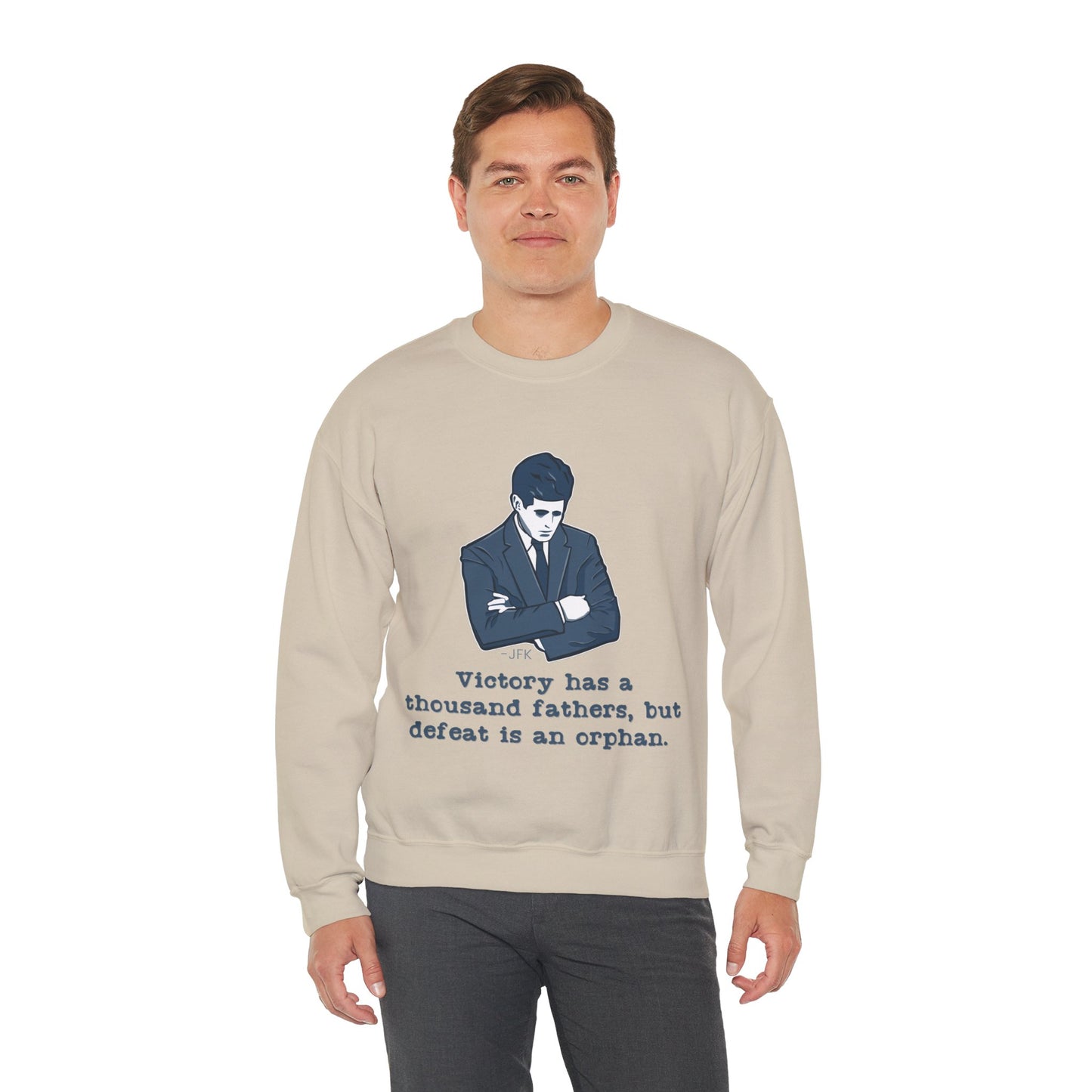 JFK Thousand Fathers Men's Sweatshirt (IW Blues Logo) - Sweet Baby Jeez Teez