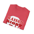 Raised Right Men's Tshirt (White Logo) - Sweet Baby Jeez Teez