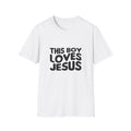 This Boy Loves Jesus Men's Tshirt