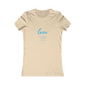 Love Women's Fitted Tshirt (Aqua Logo) - Sweet Baby Jeez Teez