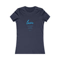 Love Women's Fitted Tshirt (Aqua Logo) - Sweet Baby Jeez Teez