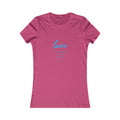 Love Women's Fitted Tshirt (Aqua Logo) - Sweet Baby Jeez Teez