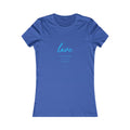 Love Women's Fitted Tshirt (Aqua Logo) - Sweet Baby Jeez Teez