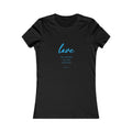 Love Women's Fitted Tshirt (Aqua Logo) - Sweet Baby Jeez Teez