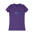 Love Women's Fitted Tshirt (Aqua Logo) - Sweet Baby Jeez Teez