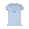 Love Women's Fitted Tshirt (Aqua Logo) - Sweet Baby Jeez Teez