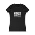 Believe Womens Fitted Tshirt (Grayscale Logo)