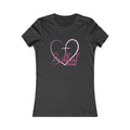 Biblical Babe Women's Fitted Tshirt (Pink Heart Logo) - Sweet Baby Jeez Teez