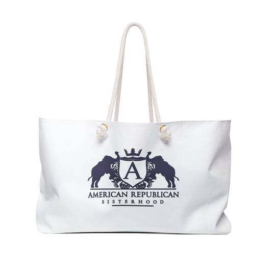 ARS Black Plum Logo Weekender Bag