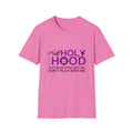 Half Holy Womens Relaxed/Plus Tshirt (Plum Logo)