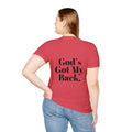 God's Got My Back Women's Relaxed/Plus Tshirt (Black Back Logo) - Sweet Baby Jeez Teez