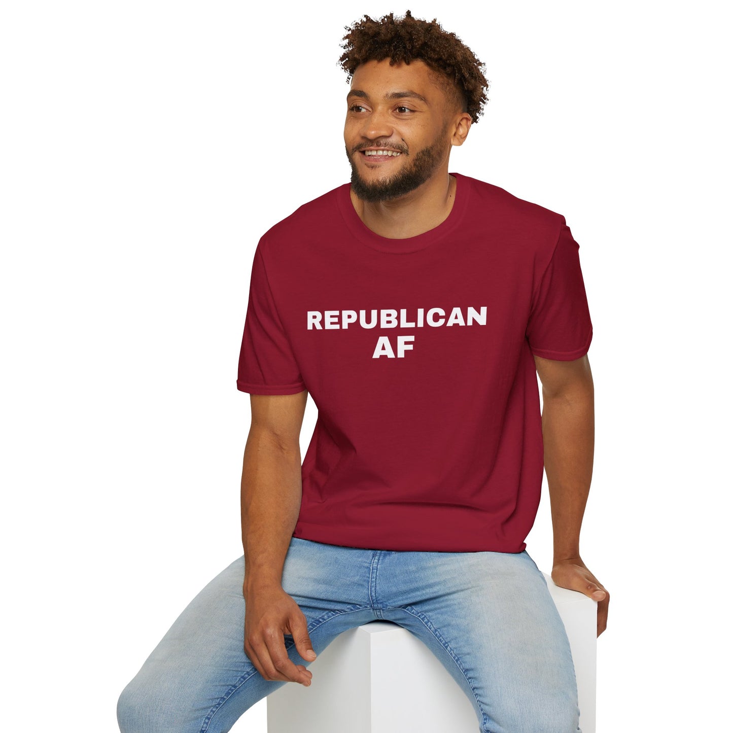 Republican AF Men's Tshirt (White Logo)