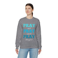 Pray On It Women's Relaxed Sweatshirt (Teals Logo) - Sweet Baby Jeez Teez