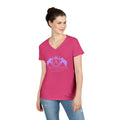 ARS Logo Ladies V-Neck Tshirt (ARS - T Lilac Logo)