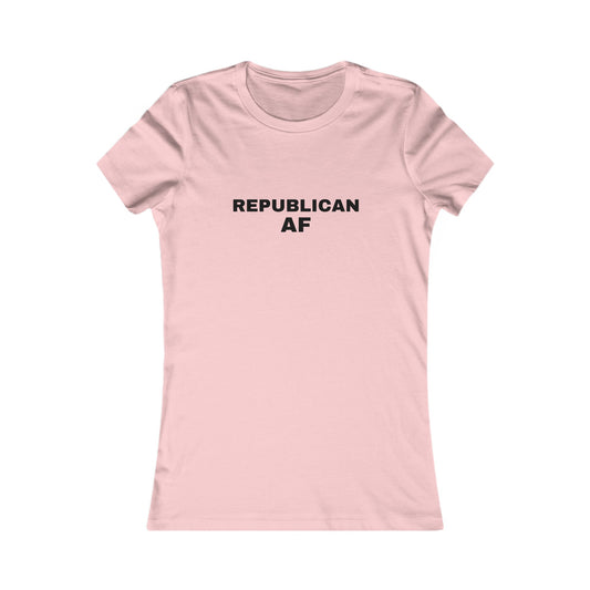 Republican AF Women's Tshirt (Black Logo)