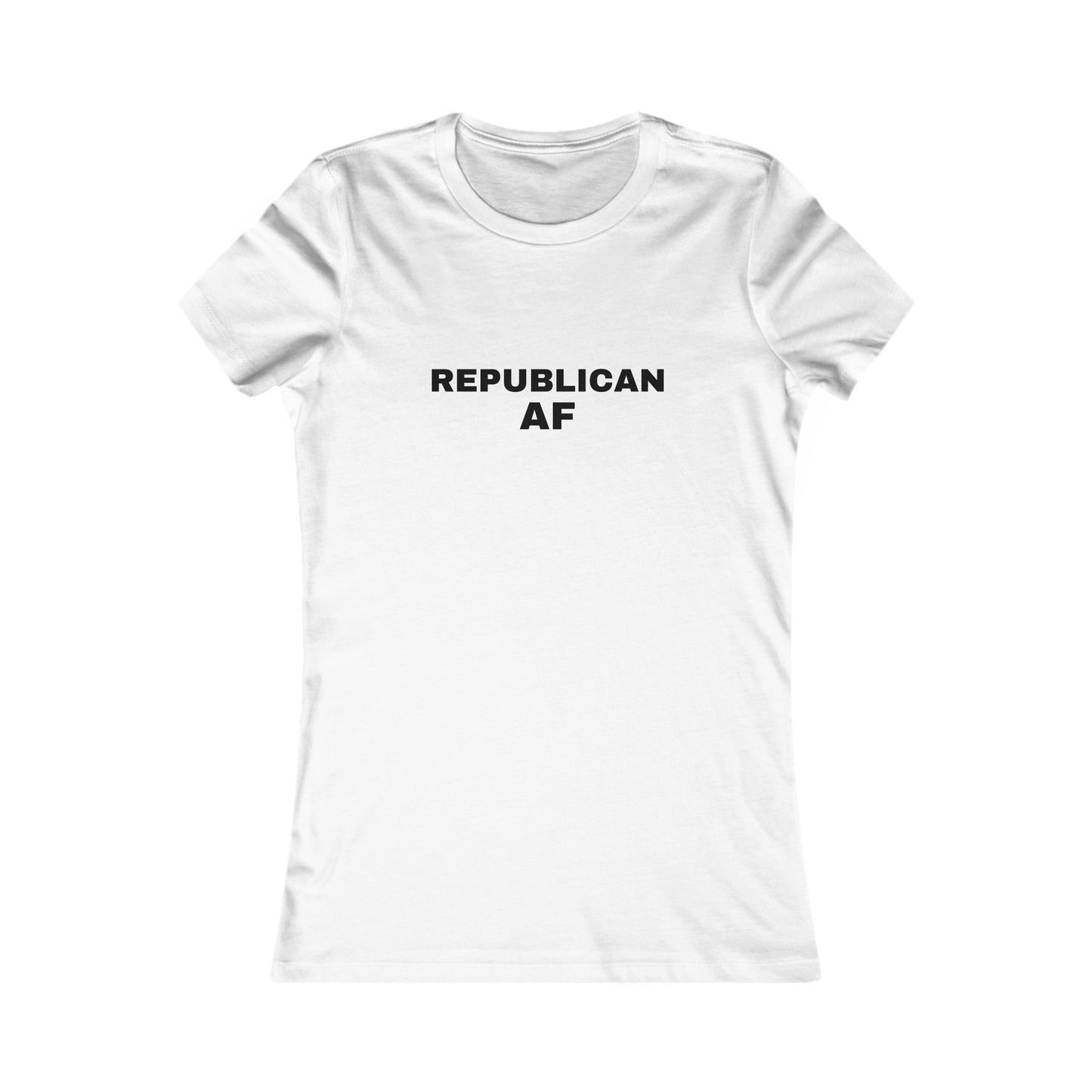 Republican AF Women's Tshirt (Black Logo)