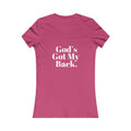 God's Got My Back Women's Fitted Tshirt (White Back Logo) - Sweet Baby Jeez Teez